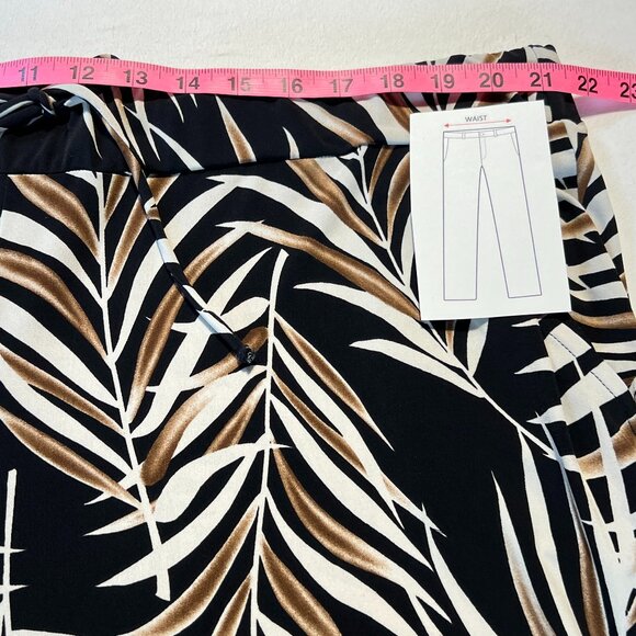 Laura Plus 3X Tropical Leaf Pants Effortless Elegance & Comfort coastal grandma - Picture 10 of 10